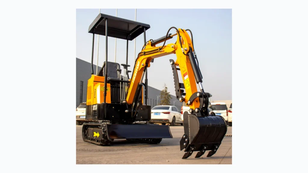 Mini excavator product for construction projects